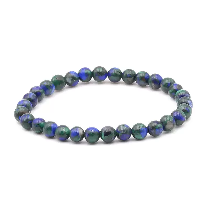 Bracelet à boules en Azurite - Les Merveilles de Lilou