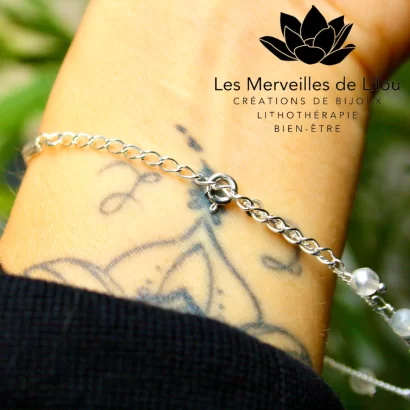 Bracelet Léna en Labradorite & Argent 925 - Les Merveilles de