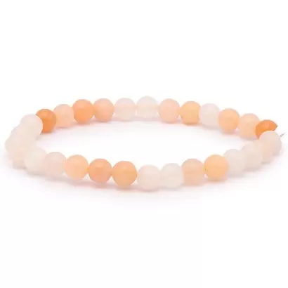 Bracelet à boules en Aventurine Orange - Les Merveilles de Lilou