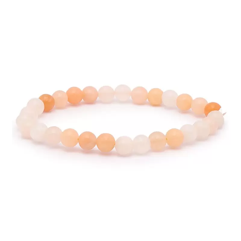 Bracelet à boules en Aventurine Orange - Les Merveilles de Lilou