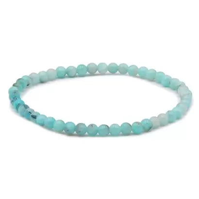 Bracelet à boules en Amazonite - Les Merveilles de Lilou