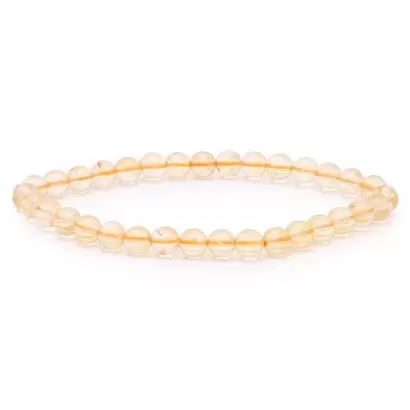 Bracelet à boules en Citrine Naturelle - Les Merveilles de Lilou