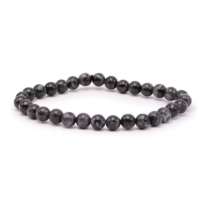 Bracelet à boules en Gabbro - Les Merveilles de Lilou