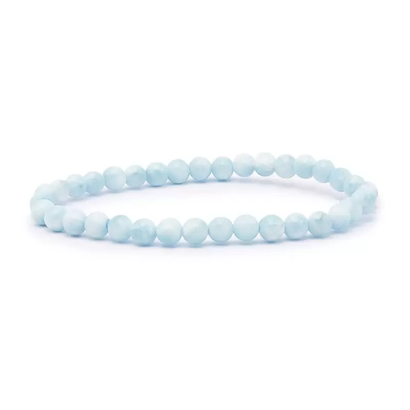 Bracelet à boules en Hemimorphite - Les Merveilles de Lilou