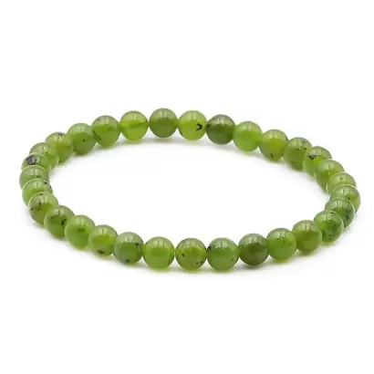 Bracelet à boules en Jade Nephrite - Les Merveilles de Lilou