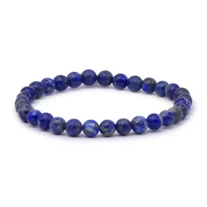 Bracelet à boules en Lapis Lazuli - Les Merveilles de Lilou