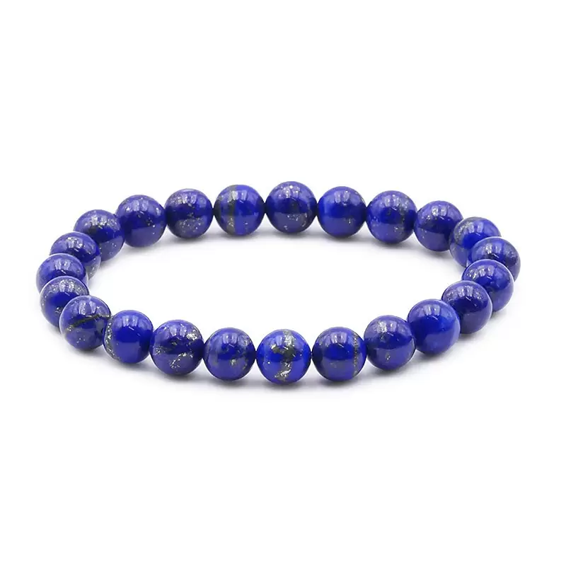 Bracelet à boules en Lapis Lazuli - Les Merveilles de Lilou