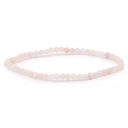 Bracelet à boules en Morganite - Les Merveilles de Lilou