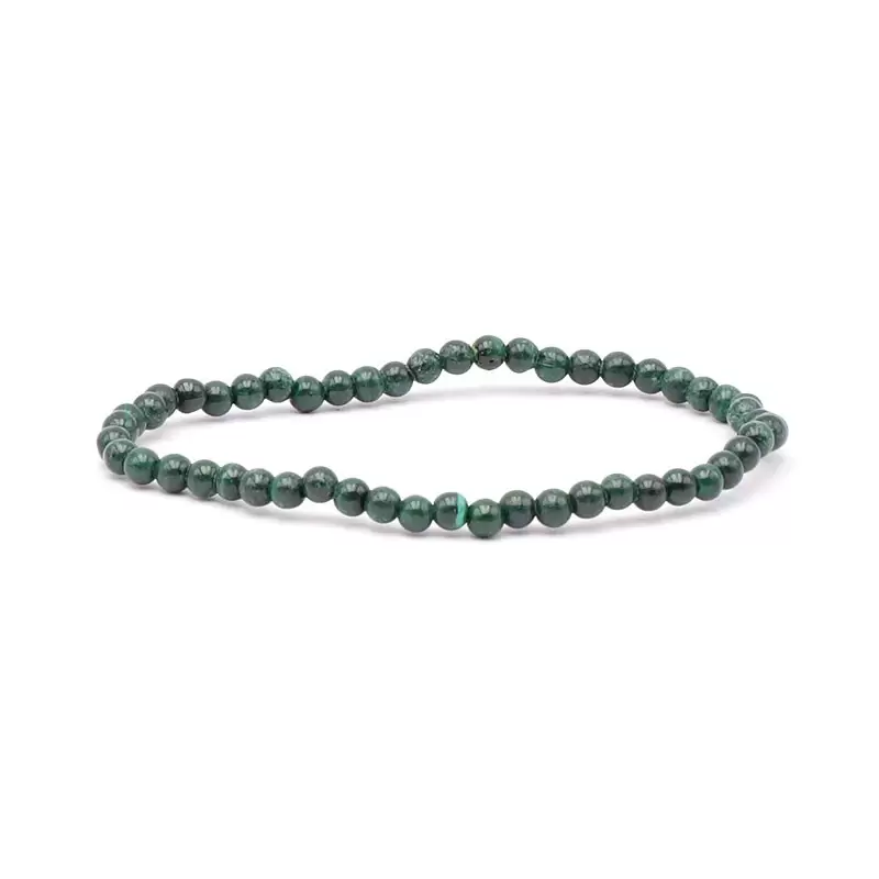 Bracelet à boules en Malachite - Les Merveilles de Lilou