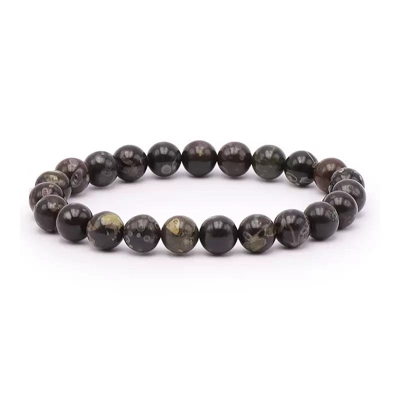 Bracelet à boules en Obsidienne Fleurie - Les Merveilles de