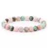 Bracelet à boules en Opale Rose et Chrysoprase - Les Merveilles