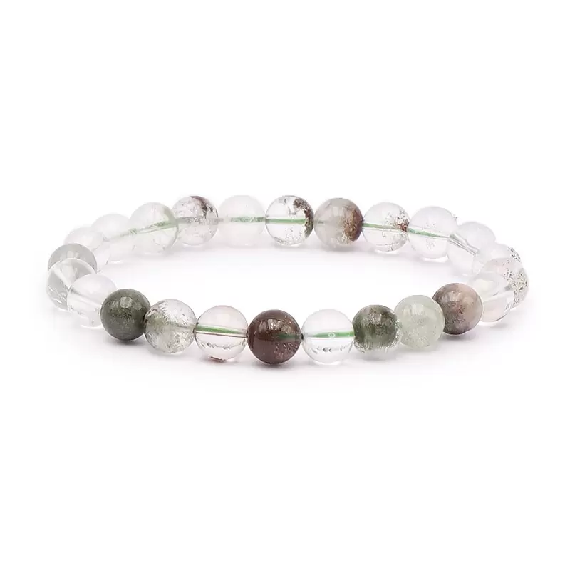 Bracelet à boules en Quartz Chlorite - Les Merveilles de Lilou