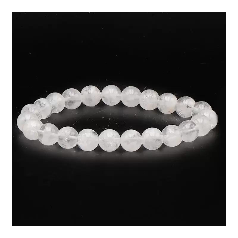 Bracelet à boules en Quartz Fantôme - Les Merveilles de Lilou