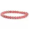 Bracelet à boules en Rhodochrosite - Les Merveilles de Lilou