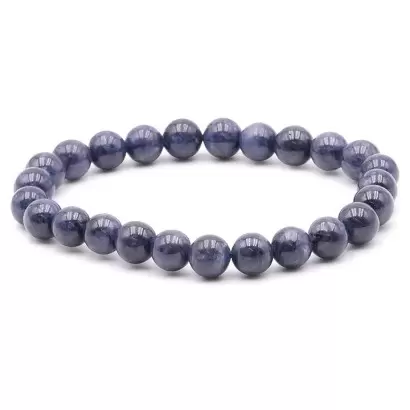 Bracelet à boules en Saphir Bleu - Les Merveilles de Lilou