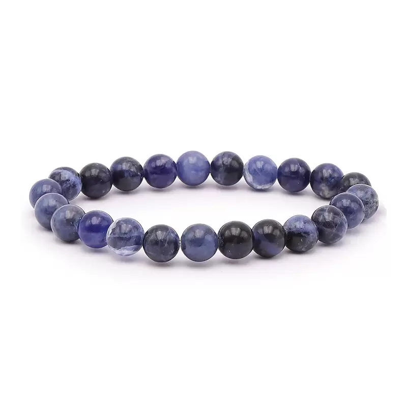 Bracelet à boules en Sodalite - Les Merveilles de Lilou