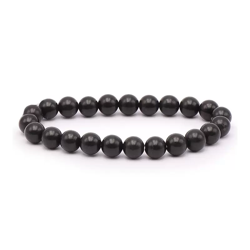 Bracelet à boules en Shungite - Les Merveilles de Lilou