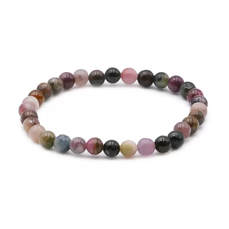 Bracelet à boules en Tourmaline Multicolore - Les Merveilles de