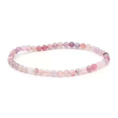 Bracelet à boules en Tourmaline Rose sur Eudialyte - Les