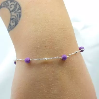 Bracelet « Mila » en Phosphosidérite - Les Merveilles de Lilou