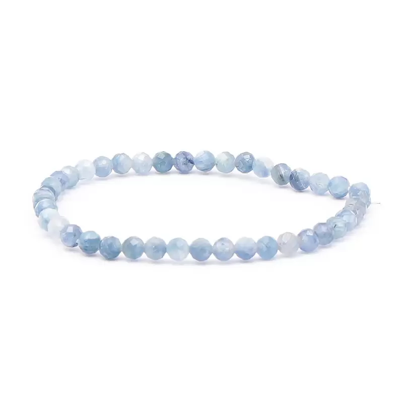 Bracelet facetté en Cyanite Bleue - Les Merveilles de Lilou