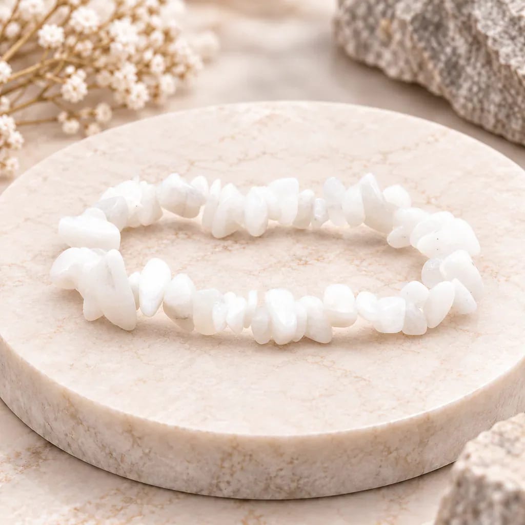 Bracelet baroque en péristérite d’Inde · Grade A