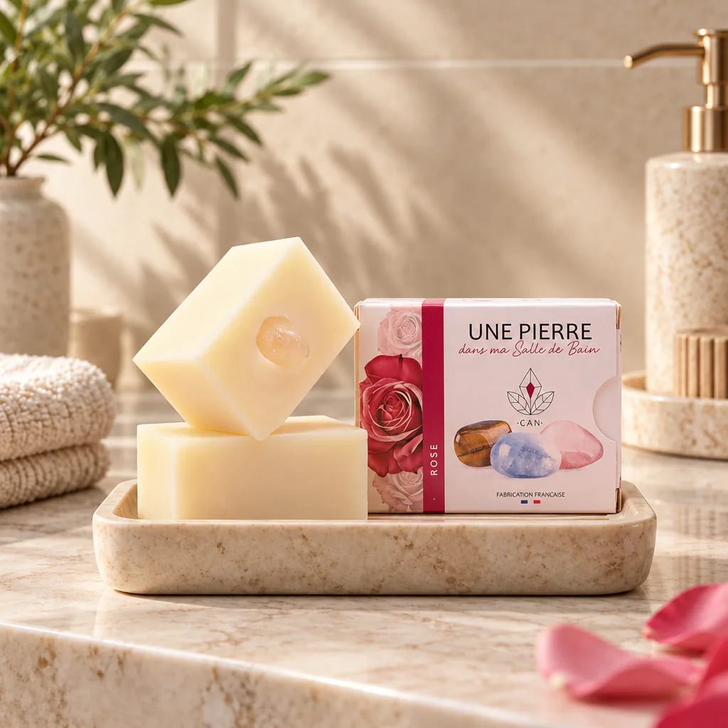 Savon 100% naturel · Parfum ROSE · Grade A