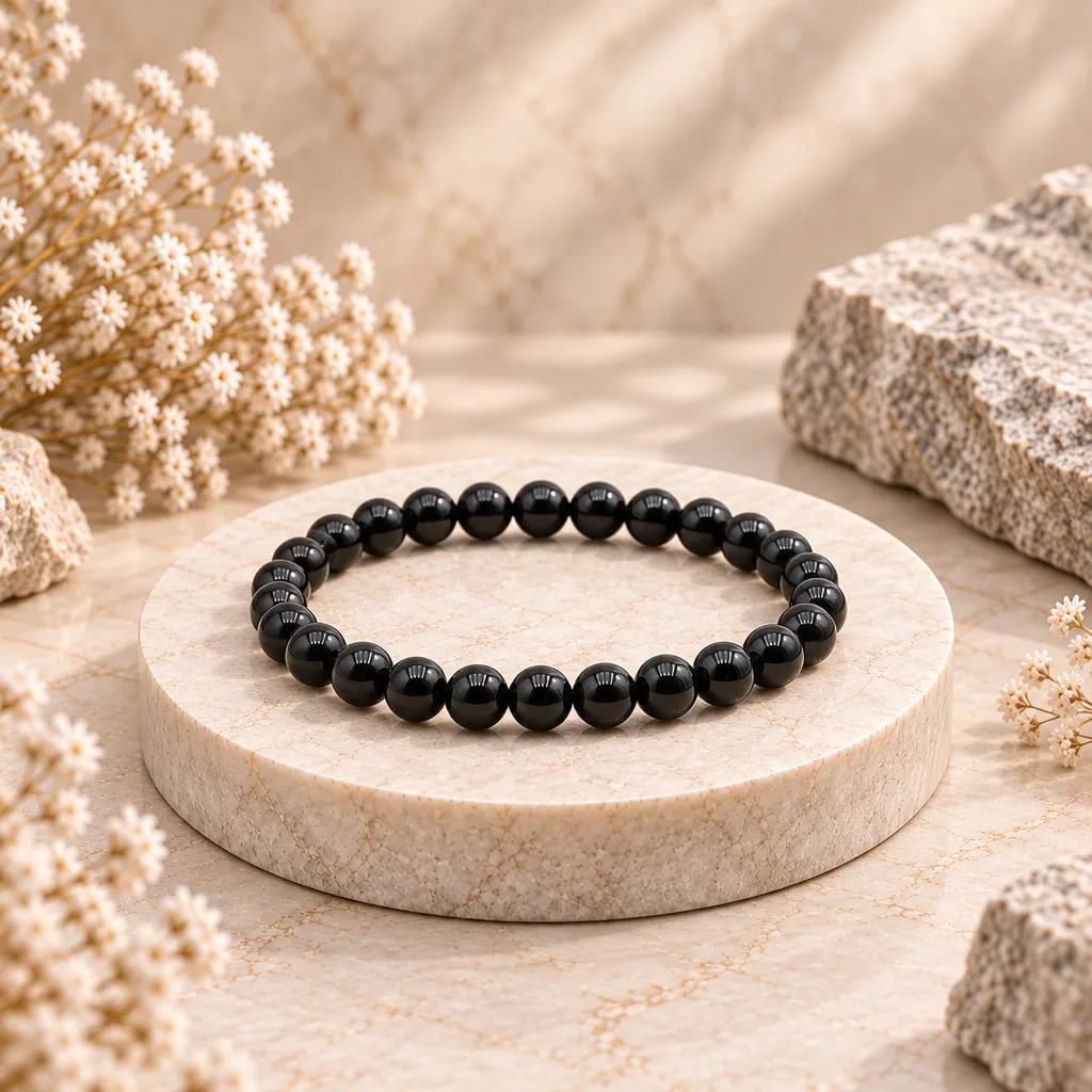 Bracelet à boules en Onyx · 6 mm · Brésil · Grade A, vue 1