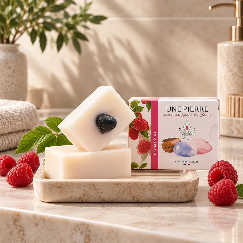 Savon 100% naturel · Parfum FRAMBOISE · Grade A, vue 1