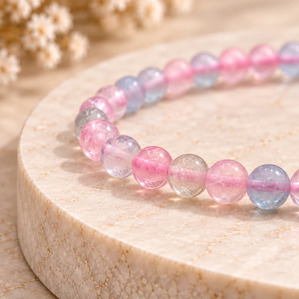 Bracelet à boules en Béryls · 4 mm · Brésil · Grade AA — vue studio 2