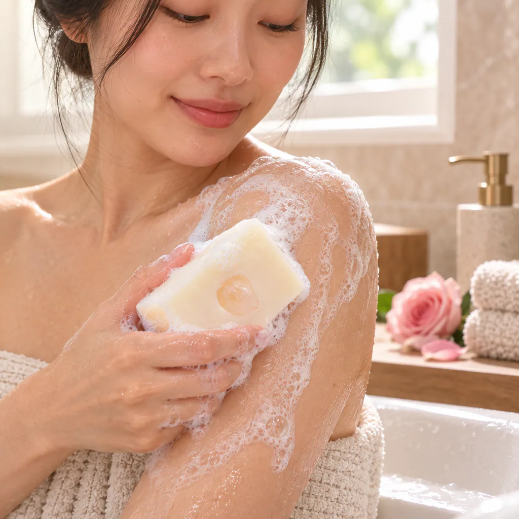 Savon naturel senteur ROSE · Grade A — vue portée 1
