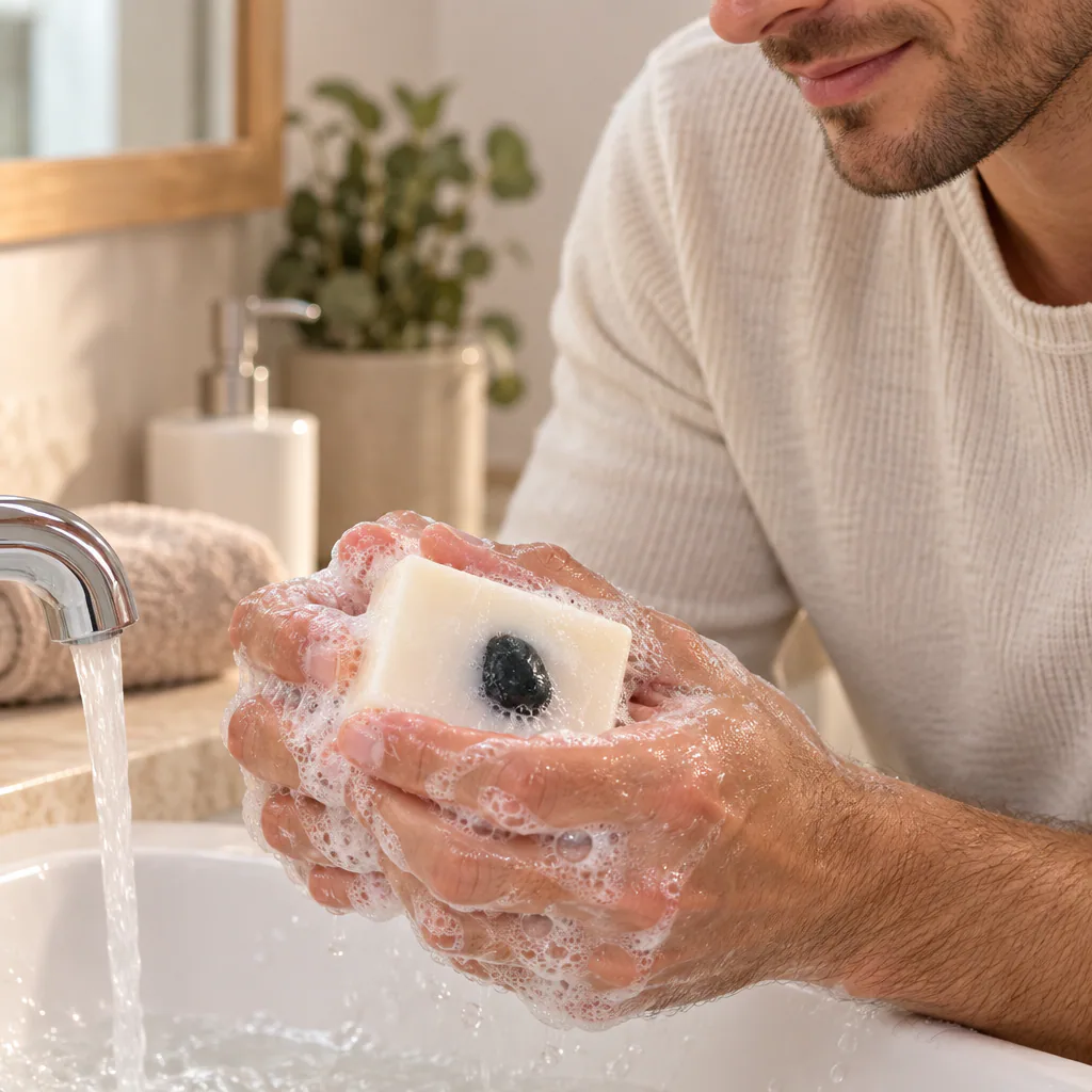 Savon naturel · Grade A — vue portée 2