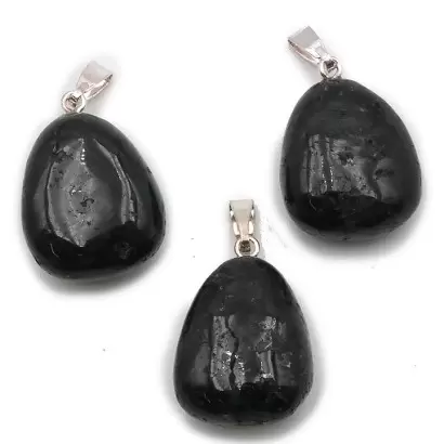 Pendentif Pierre roulée en Astrophyllite - Les Merveilles de