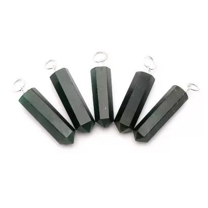 Pendentif Pointe en Aventurine Verte - Les Merveilles de Lilou