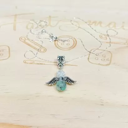 Pendentif « Angelina » en Chrysoprase - Les Merveilles de Lilou
