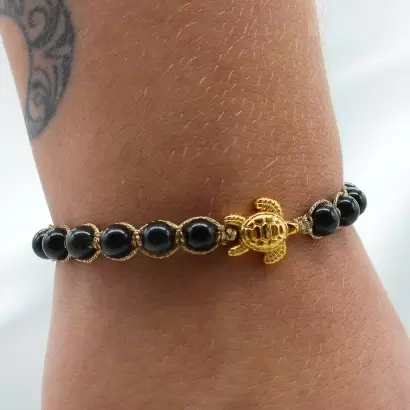 Bracelet « Wendy » en Obsidienne oeil céleste - Les Merveilles