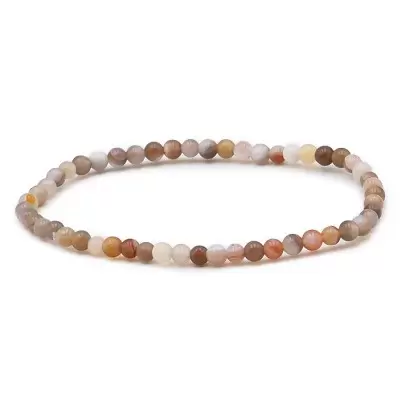 Bracelet à boules en Agate - Les Merveilles de Lilou