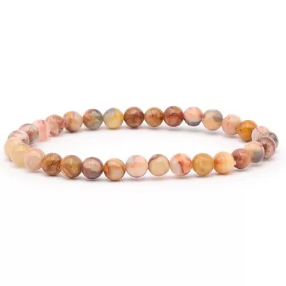 Bracelet à boules en Agate Crazy Lace - Les Merveilles de Lilou