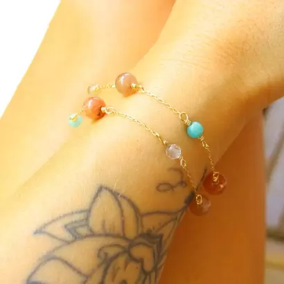 Bracelet Lucie "Joie de Vivre & Enfant Intérieur" en Plaqué or