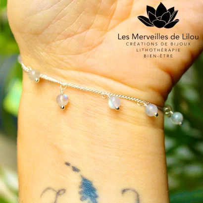 Bracelet Léna en Labradorite & Argent 925 - Les Merveilles de