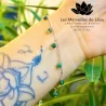 Bracelet Léna en Emeraude & Argent 925 - Les Merveilles de Lilou