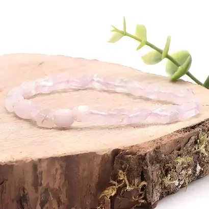 Bracelet Pierres Roulées en Kunzite - Les Merveilles de Lilou