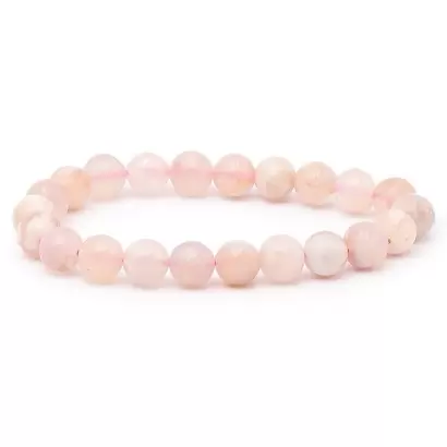 Bracelet à boules en Agate Fleur de Cerisier - Les Merveilles