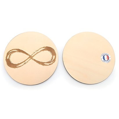 Plaque de rechargement en bois « Infini » - Les Merveilles de