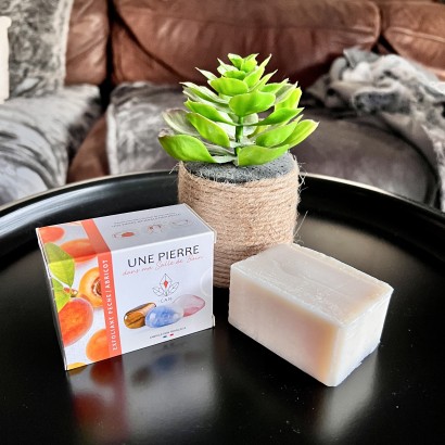 Savon exfoliant senteur Pêche/Abricot - Les Merveilles de Lilou