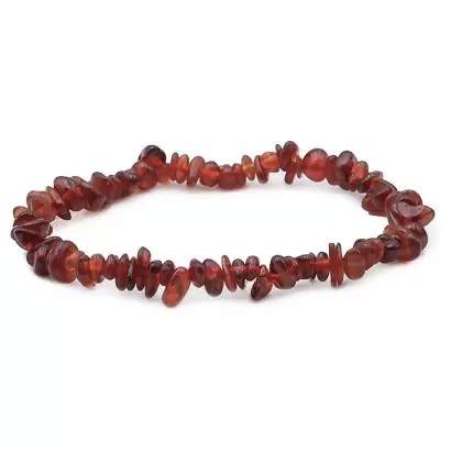 Bracelet baroque en Grenat Brun Hessonite - Les Merveilles de