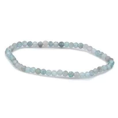 Bracelet facetté en Apatite Bleue - Les Merveilles de Lilou