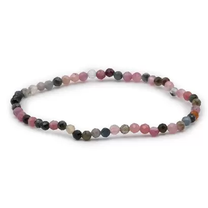 Bracelet facetté en Tourmaline Multicolore - Les Merveilles de