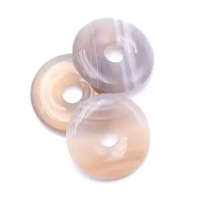Pendentif Donut en Agate - Les Merveilles de Lilou